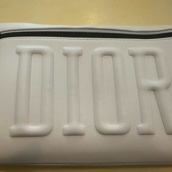 Dior Other - Dior White faux leather Makeup bag or Clutch
